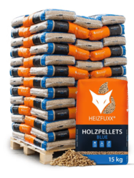 Heizfuxx Holzpellets Blue 15kg x 65 Sack 975kg Palette