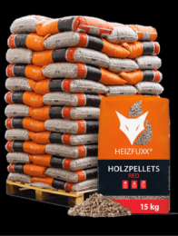 Heizfuxx Holzpellets Red 15kg x 65 Sack 975kg Palette