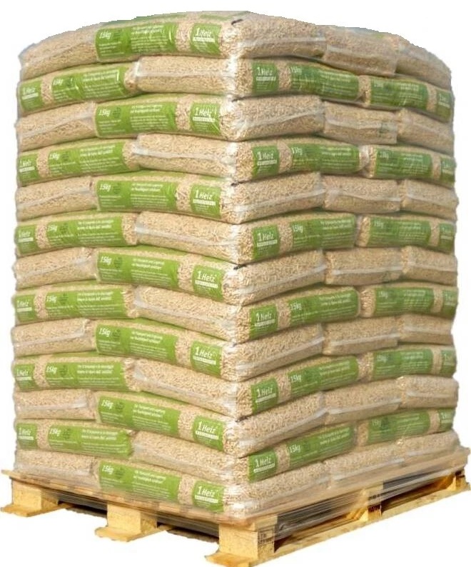 Holzpellets Sackware 1Heiz ENplusA1 deutschlandweite Lieferung 975Kg Palette