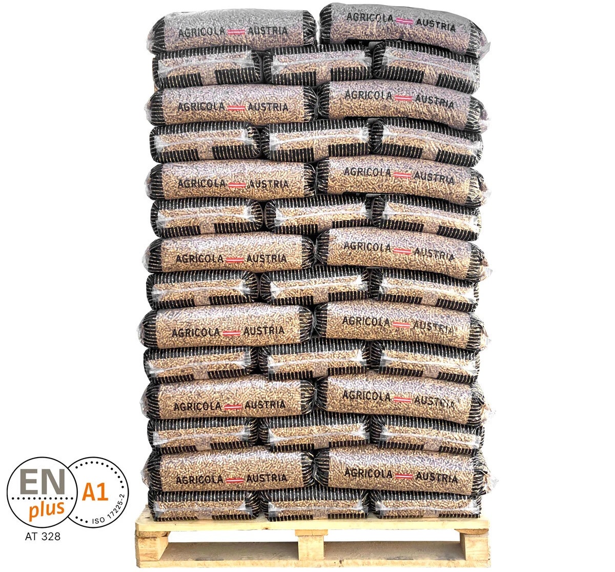 Holzpellets Sackware Heizpellets Premium Pellets 6 mm - 495 kg | 990 kg Palette