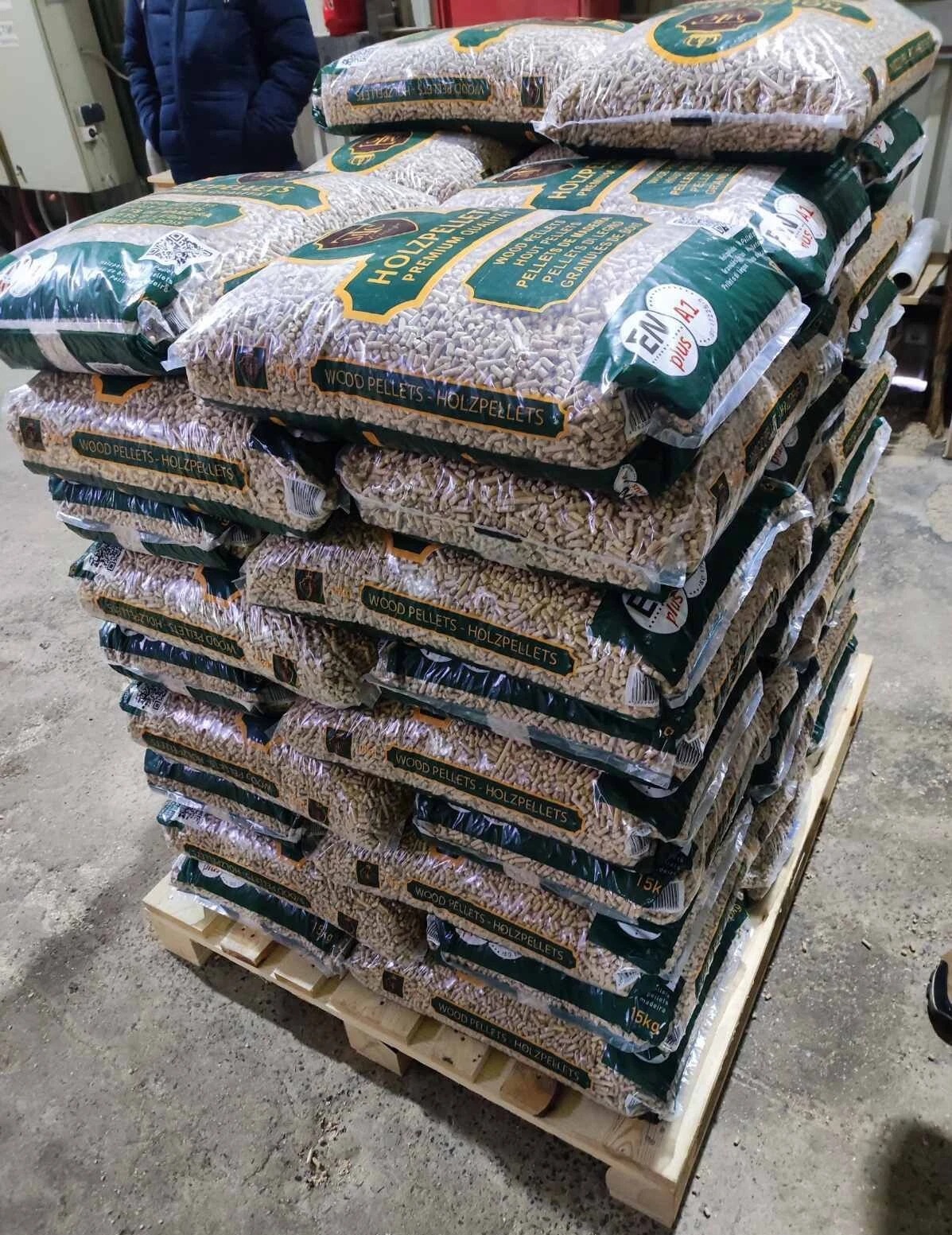 Premium Holzpellets ENplus A1 – 70×15 kg (1050 kg) – ABHOLUNG in 84030 Ergolding